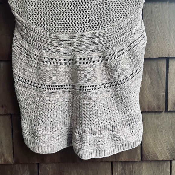 Denver Hayes L Short Sleeved Open Knit Cardigan Open Front Vest - Picture 9 of 13